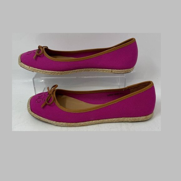 EUC Coach Darcelle Purple Fuchsia Round Toe Slip-On Espadrille Flats Size 9 - Picture 4 of 7
